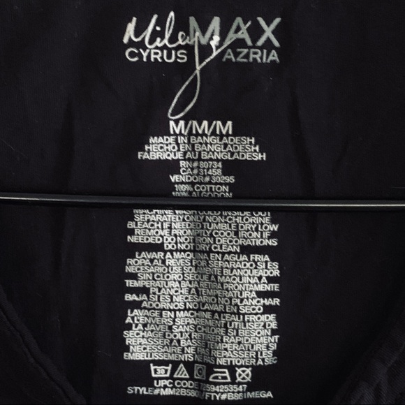 Vintage Miley Cyrus & Max Azria | Peace Love Luck Tee 🍀 - Picture 4 of 5